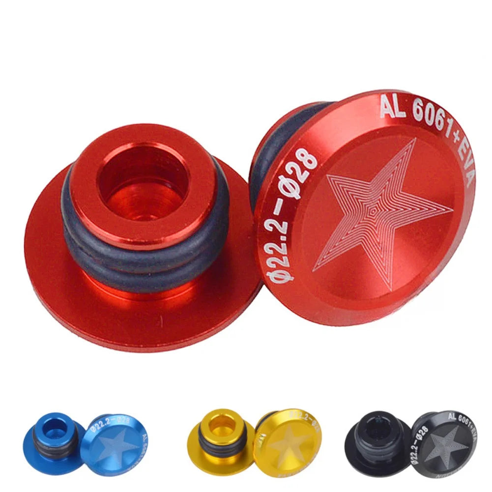 2pcs Bike Handlebar End Cap Aluminum Alloy Bike Handlebar End Cap For Inner Diameter 15-20mm Handlebar Cycling Bicycle Parts Oasis Select