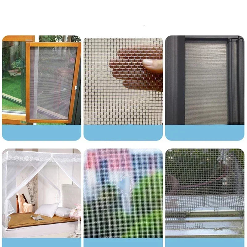 5x200cm Screen Repair Tape Window Door Waterproof Mosquito Net Patch Self-adhesive Super Fix Mesh Netting Broken Holes Tool Oasis Select