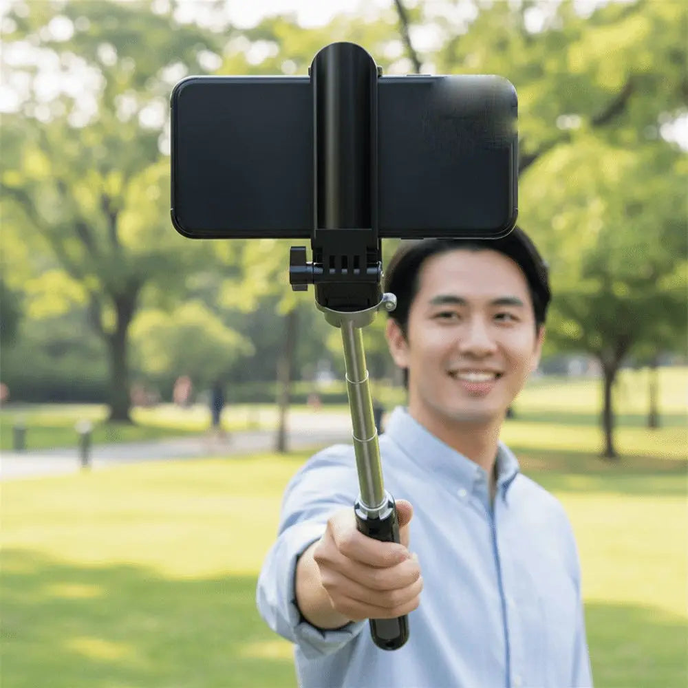 Portable Handheld Telescopic Selfie Stick Adjustable Extension Pole Bluetooth Selfie Stick Extendable Lightweight Oasis Select