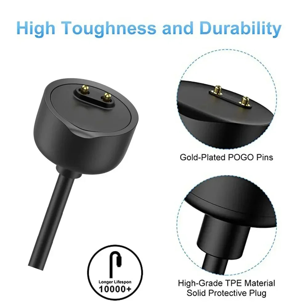 Magnetic USB Charger for Xiaomi Mi Band 2 3 4 5 6 7 Cable Magnetic Charging Cable Oasis Select