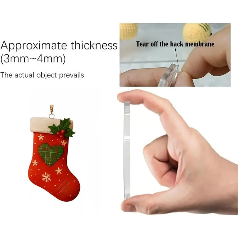 Sewing Advent Calendar 2025, 24-Day Christmas Countdown Surprise Box, 2D Acrylic Festive Hanging Decoration Oasis Select