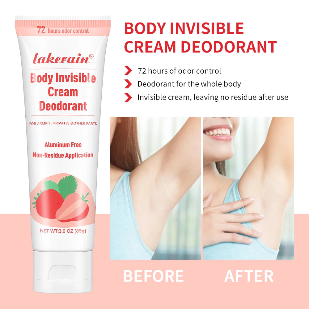 Lakerain Fruity Deodorant Cream – Aluminum-Free, Long-Lasting Deodorant Cream Oasis Select