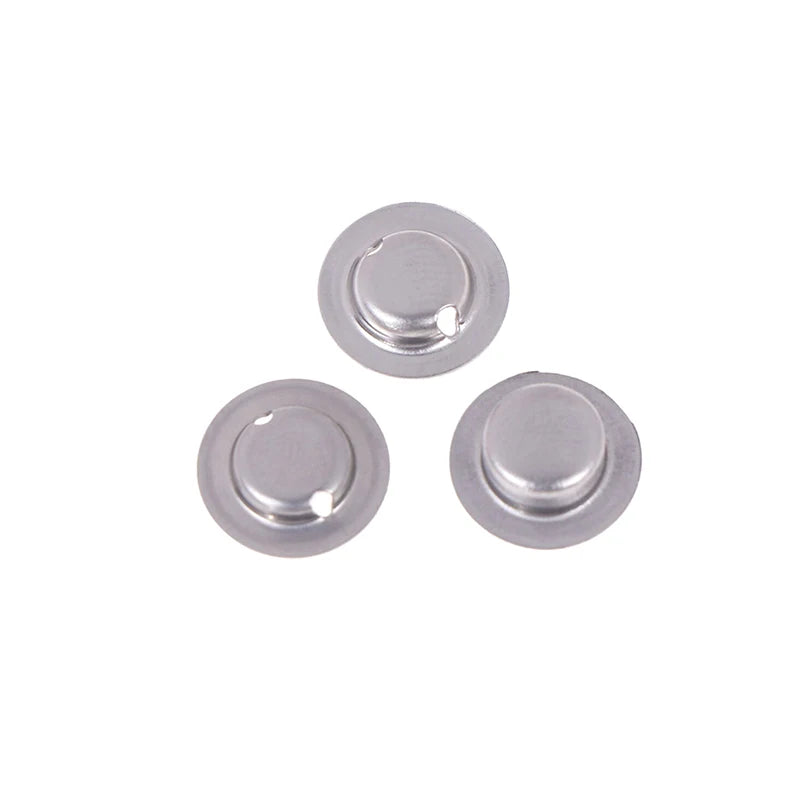 100pcs/lot 18650 Battery Flat Head To Change The Tip Cap 18650 Lithium Battery Positive Spot Welding Tip Cap Battery Accessories Oasis Select