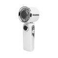 Portable Semiconductor Ice Cooling Handheld Fan 100 Speed Adjustable Fan Foldable Personal Fan High Speed Turbo Fan Oasis Select WHITE