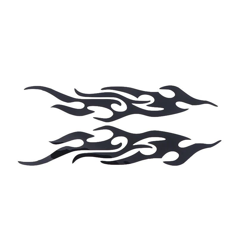 Car Stickers Modified Flame Reflective Sticker Auto Exterior Accessories Decals Moto Body Decor Voiture Car Decoration Oasis Select Black