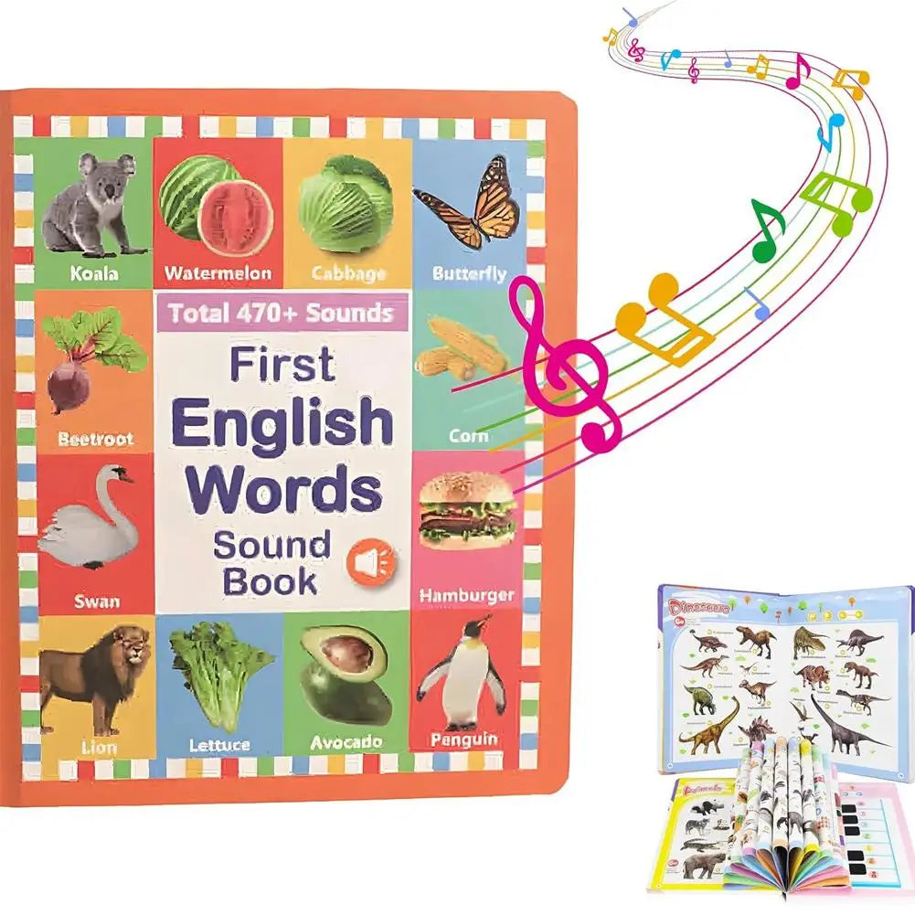 My First English Sound Book – Early Learning Toy for Toddlers Educational Sound Book Oasis Select A