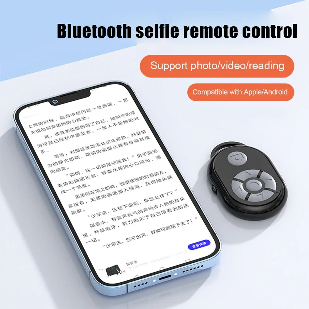Wireless Bluetooth Selfie Shutter Remote – iOS & Android