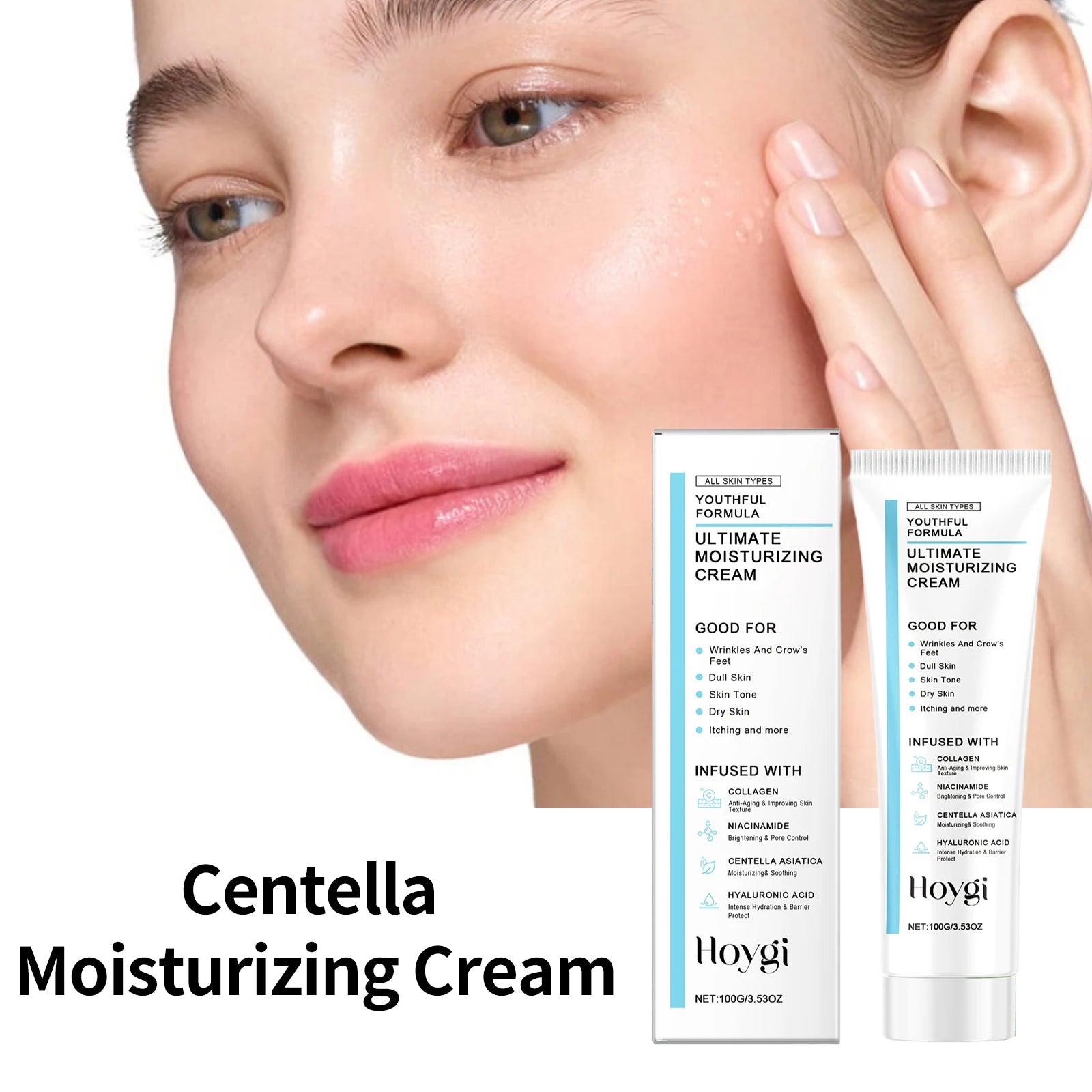 Centella Moisturizing Cream Hyaluronic Acid Daily Nourishing Cream Strengthen Barrier Rejuvenation Oil Control Nourish Skin Oasis Select