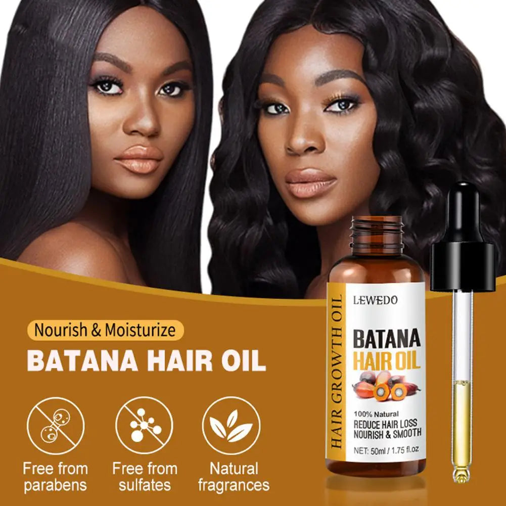1/2PCs Natural Batana Oil For Hair Growth Pure Batana Oil Hair Shine Strengthen For Women Prevent Hair Loss Eliminate Split Ends Oasis Select