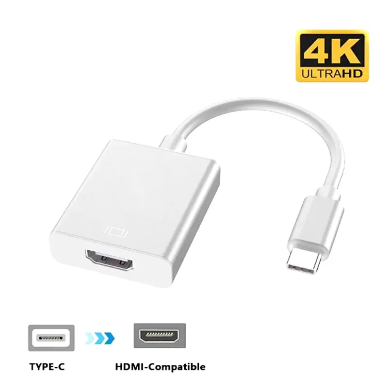 USB C Type C to HDMI-Compatible Adapter Splitter Cable 4K HDMI Cable Connector For MacBook Pro Air iPad HUAWEI Lenovo PC Laptop Oasis Select type c to hdmi 0.15m