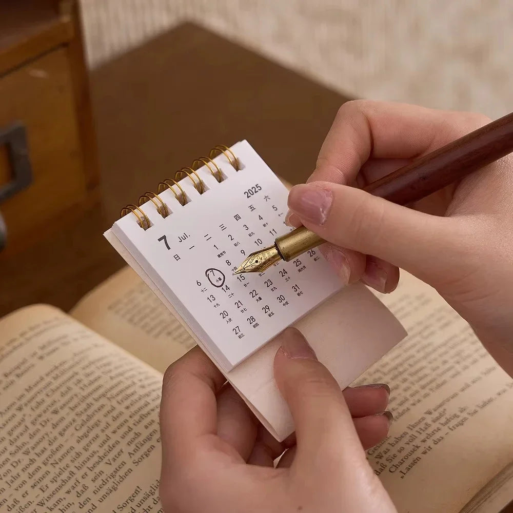 2026 Mini Desktop Calendar Creative Planning Desk Calendar for School, Dormitory, Room, Desktop Decoration, Office Stationery Oasis Select