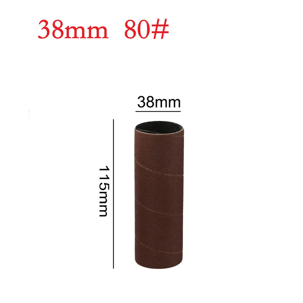 115mm Sanding Drum Sleeves Sanding Paper Drum Polishing Tools 80/150/240 Grit Sandpaper For Metal Woodworking Polishing Oasis Select 38mm 80Grit