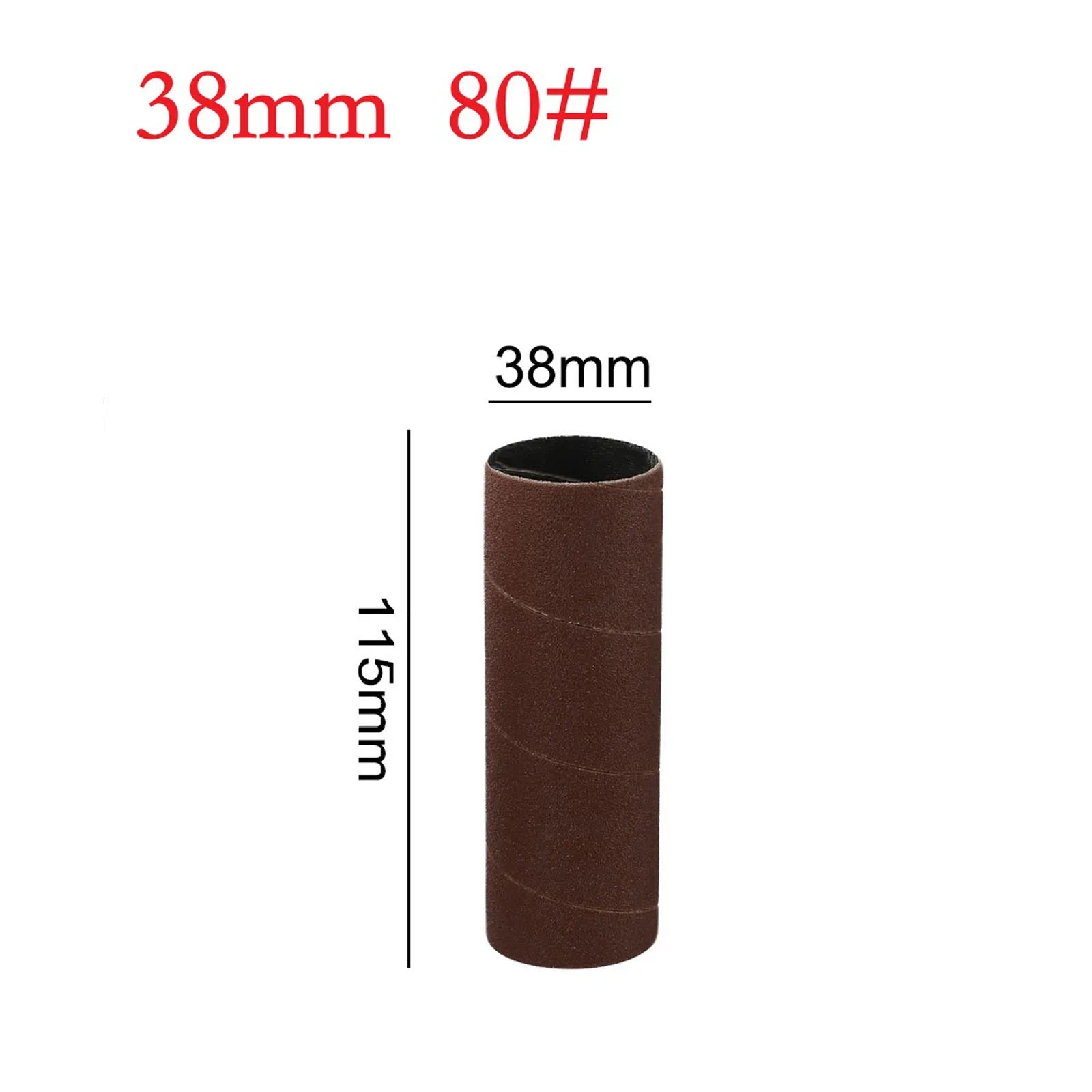 115mm Sanding Drum Sleeves Sanding Paper Drum Polishing Tools 80/150/240 Grit Sandpaper For Metal Woodworking Polishing Oasis Select 38mm 80Grit