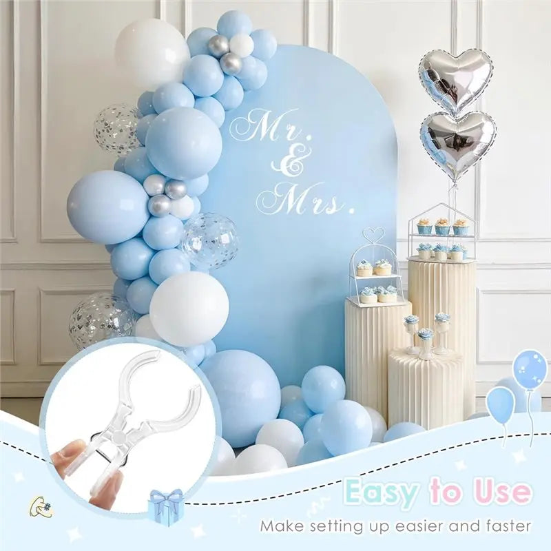 2026-WISH Spring Clamps, 3.5 Inch Clear Plastic Clips 10 Pcs For Balloon Arch Backdrop Craft Decoration, Design Oasis Select