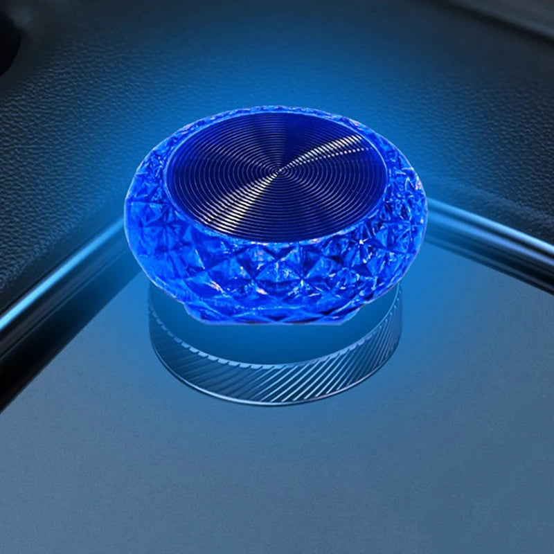 Portable Car USB Ambient Light Mini LED Decorative Atmosphere Lamps For Auto Interior Environment Light Computer Light Plug Play Oasis Select Blue