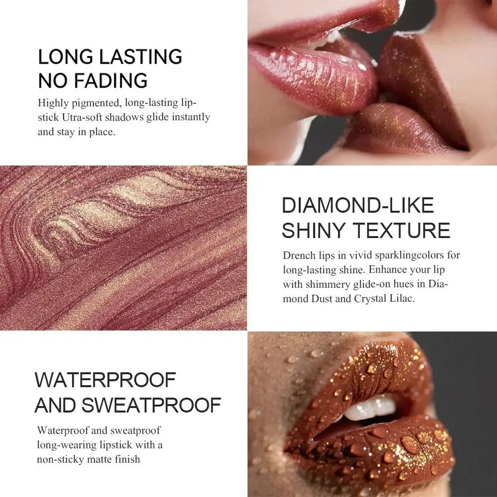 Fit Colors Metallic Pearl Lipstick – Waterproof & Volumizing Metallic Pearl Lipstick Oasis Select