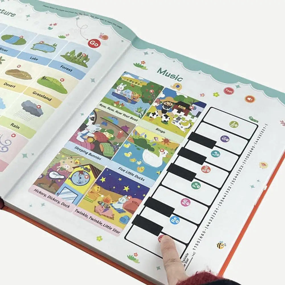 0-6 Year Old Vocabulary Reading Points English Version With Sound Early Childhood Natural English Enlightenment Speech Book Oasis Select