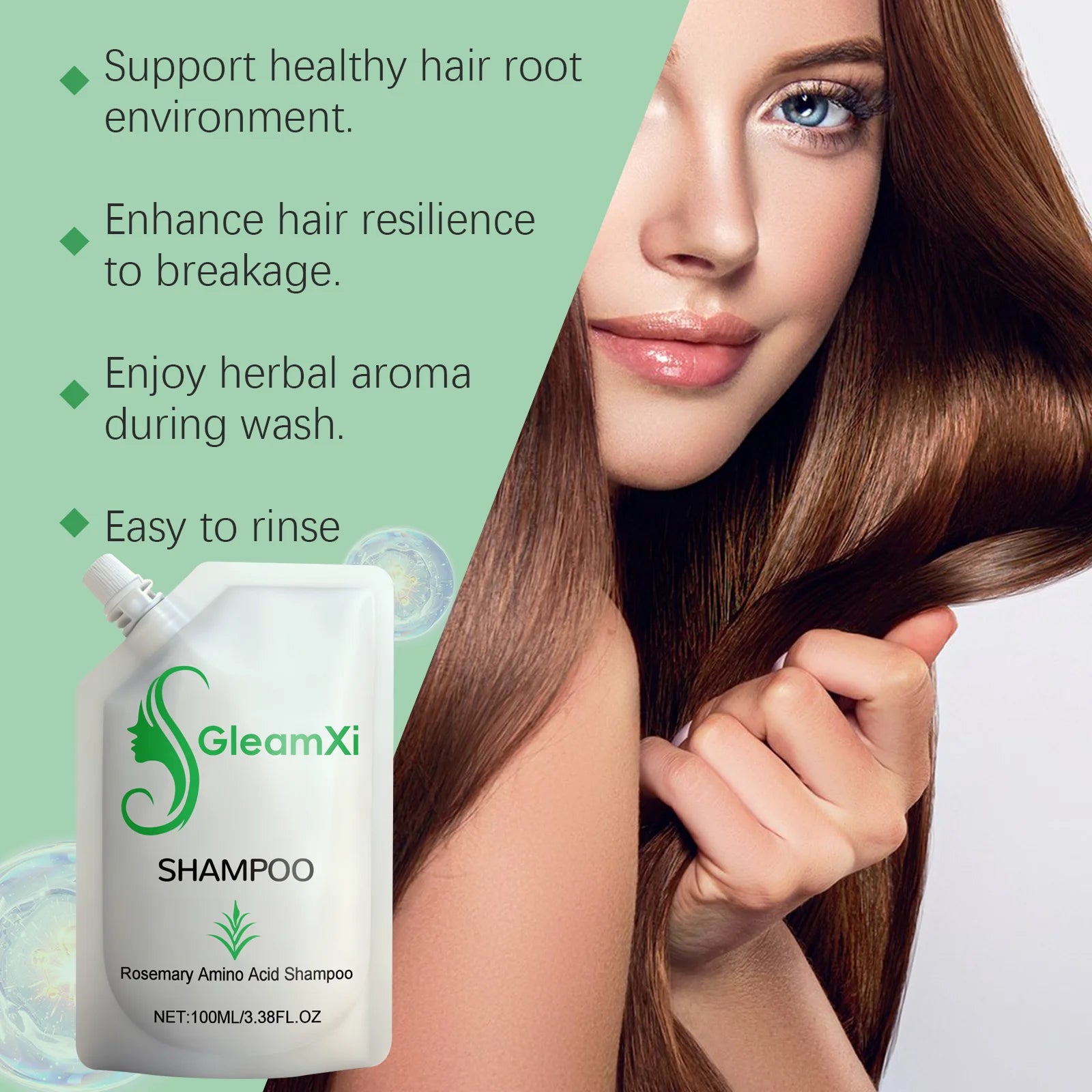 Gleamxi Rosemary Shampoo – Hair Growth & Scalp Oil Control Hair Growth Shampoo Oasis Select