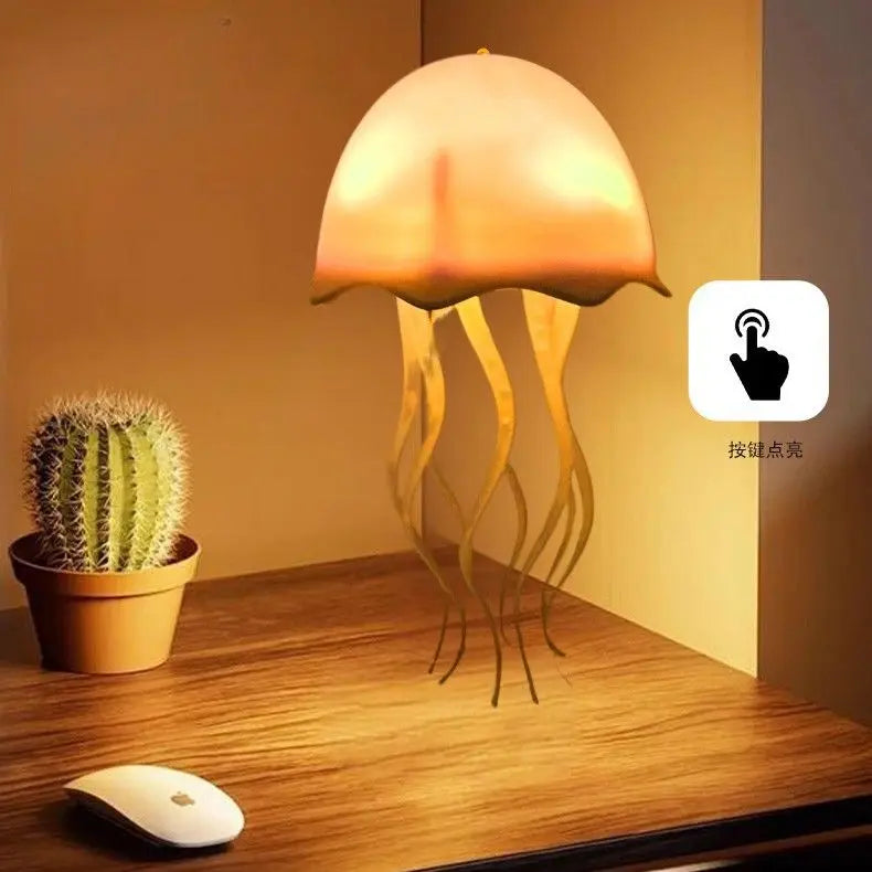 Jellyfish Lamp Can Move The Courtyard Floating Chandelier Colorful Color-changing Desk Lamp Charging Warm Light Night Light Oasis Select