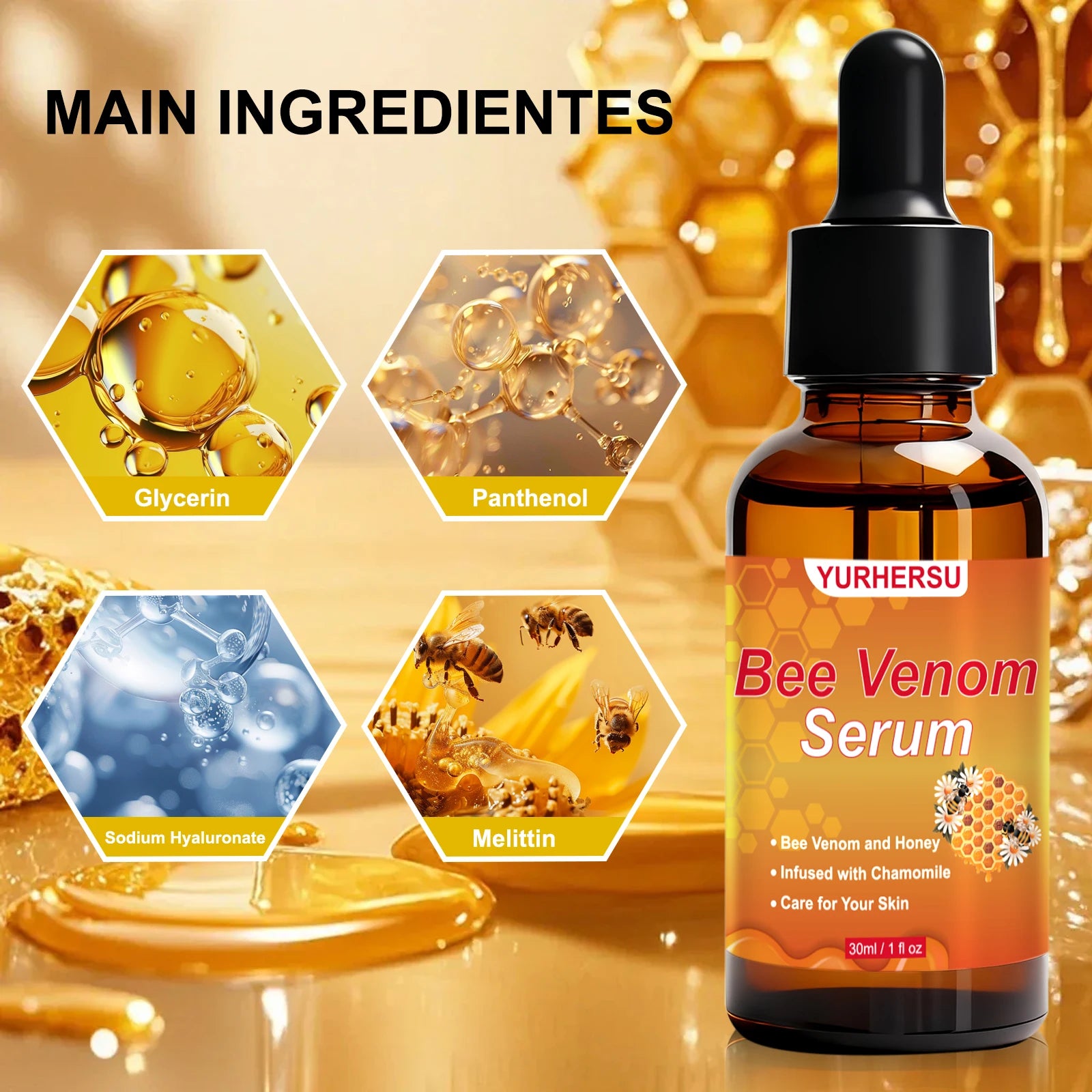 YURHERSU Bee Venom Eye Cream – Pore Minimizing & Firming 30ml Eye Firming Cream Oasis Select