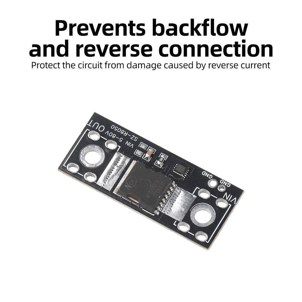 80V 50A High Current Ideal Diode Module Solar Anti-Backflow Charging Reverse Flow Protection Reverse Current Protection Oasis Select