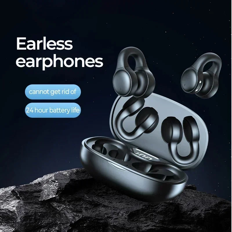 TWS X58 Wireless Bone Conduction Headphones Bluetooth Earphones Waterproof Sports Earbuds Earring Ear Hook With Mic Headset Oasis Select