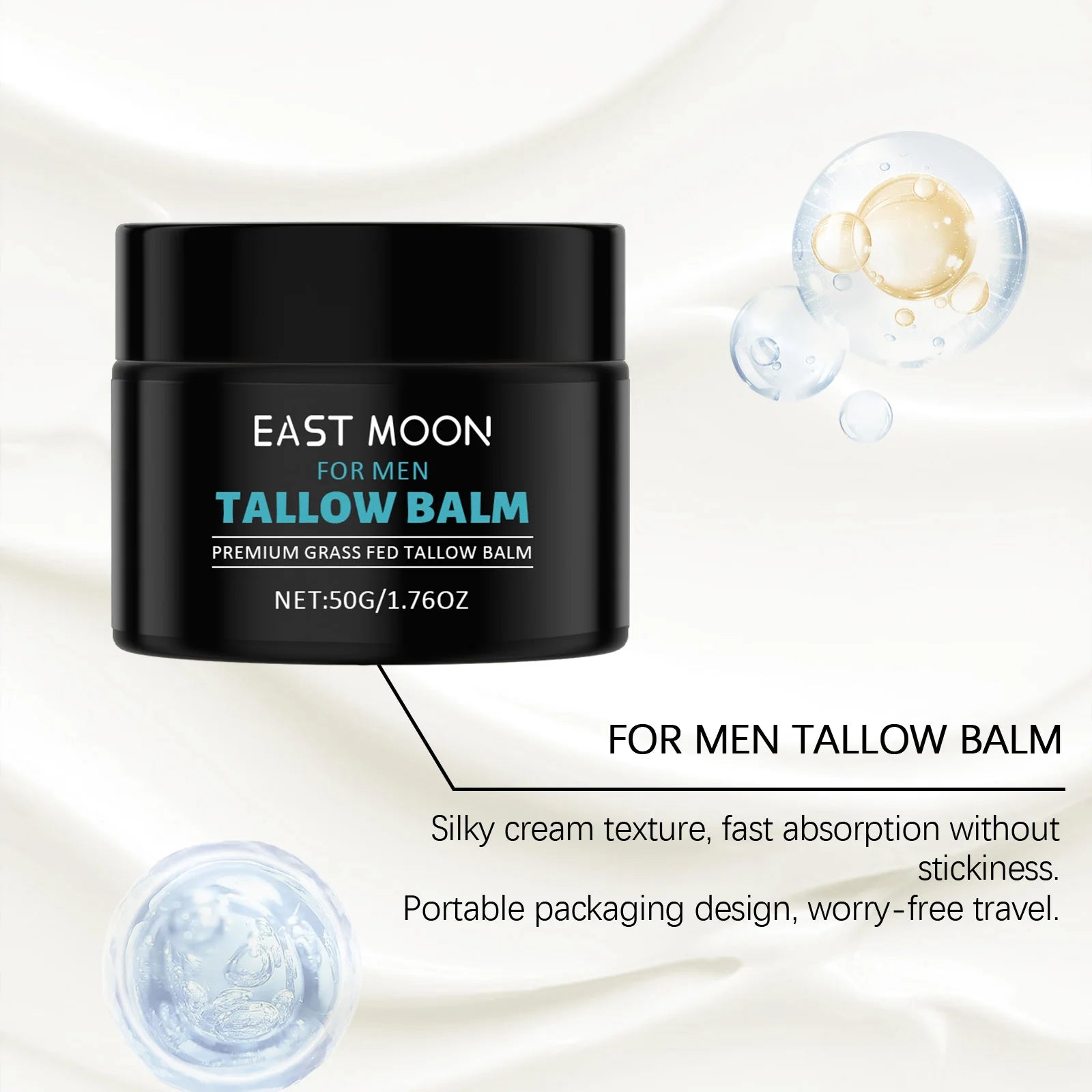 Men's Tallow BalmDiminishes fine lines, firms skinGentle moisturizing & lock-in hydrationLightweight, non-greasy texture Oasis Select