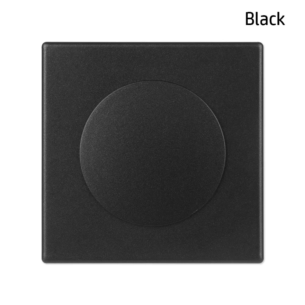 86Type ABS Wall Wire Hole Cover Air-conditioning Dust Pipe Plug Reserved Drill Hole Panel Decor Office Desk Hole Cap Hardware Oasis Select black-inner 5CM
