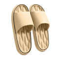 Super Light Soft Slippers Simple Fashion Slides EVA Elastic Shoes Colorful Sneakers In Door Bathroom Flip Flops Oasis Select 36-37 Khaki