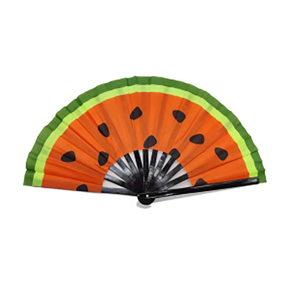1 pcs Exiquisite Cartoon Summer Gift Bamboo Wooden Cat Patterns Folding Fan Home Decoration Fan Crafts Silk Fan Oasis Select no.4
