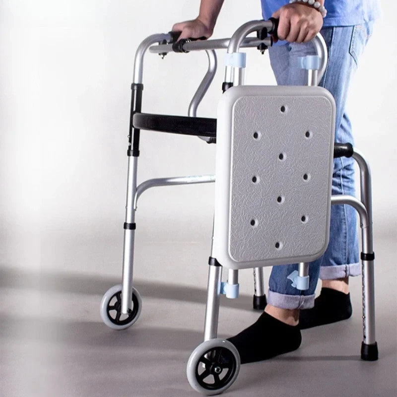 Multi-functional Solid walker for the elderly walking aluminum alloy four-legged crutches walking aids elderly walker Oasis Select