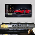 Car Clock Living Room Creative E-sports Room Silent Clock Auto Repair Beauty Shop Personality Art Decorative Painting Wall Clock Oasis Select WY038 80cm x 40cm