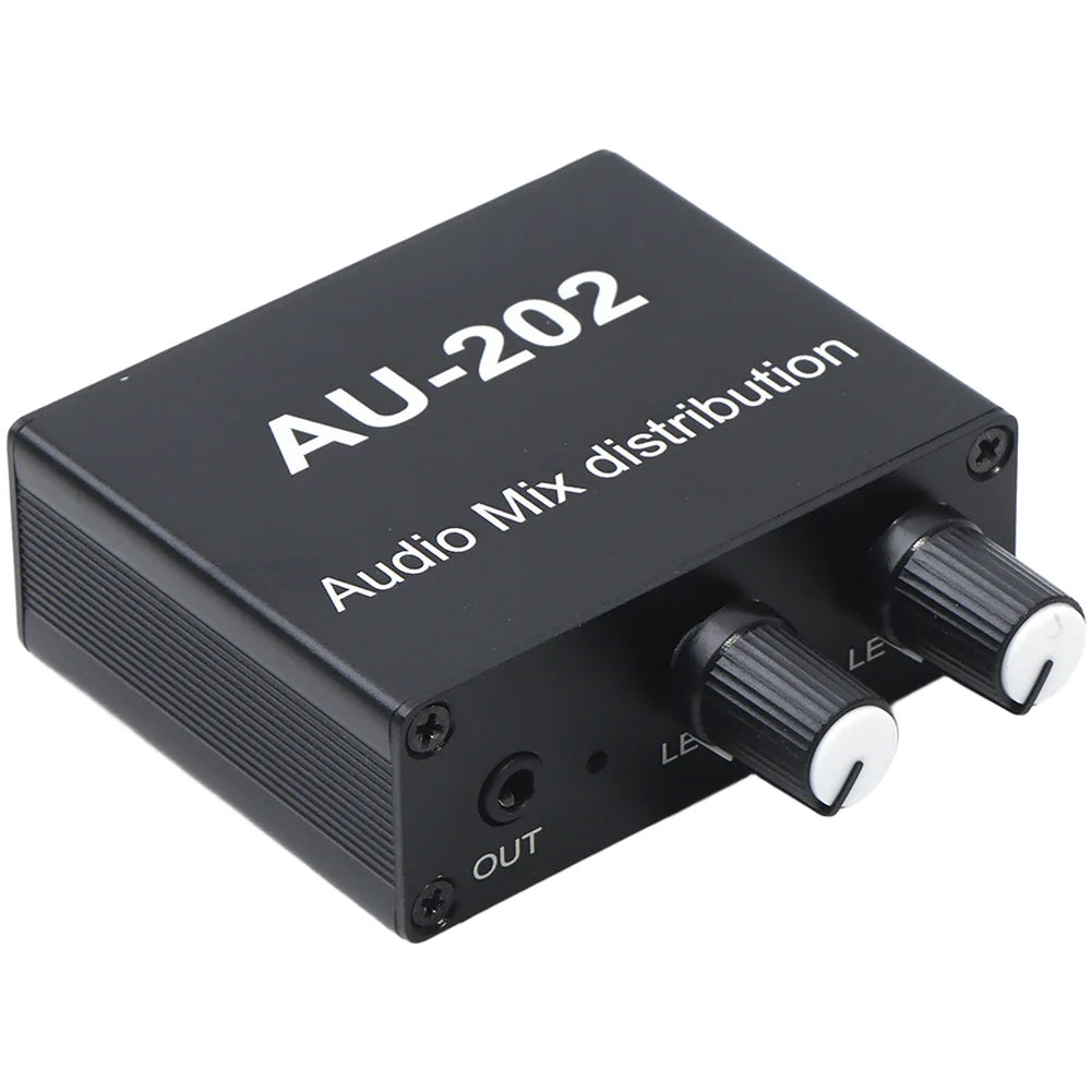 Audio Mixer Distributor with Dual Input and Dual Output for Headphones and For AMPlifiers Low Noise Circuit Design Oasis Select A