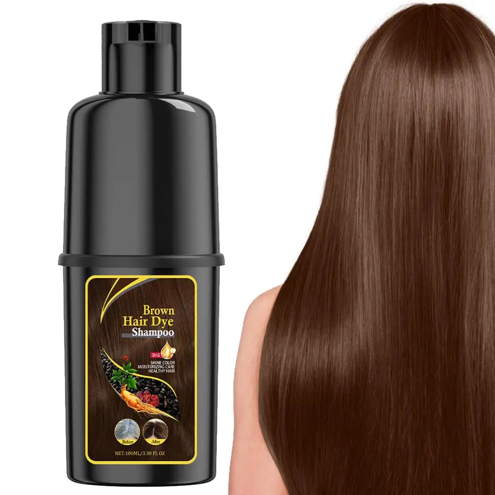 Hair Color Shampoo Black Hair Dye Covering White Hair Shampoo Hair Dye Shampoo Darkening Hair Shampoo Wine Red, Brown, Silver Oasis Select Coffee China Mainland