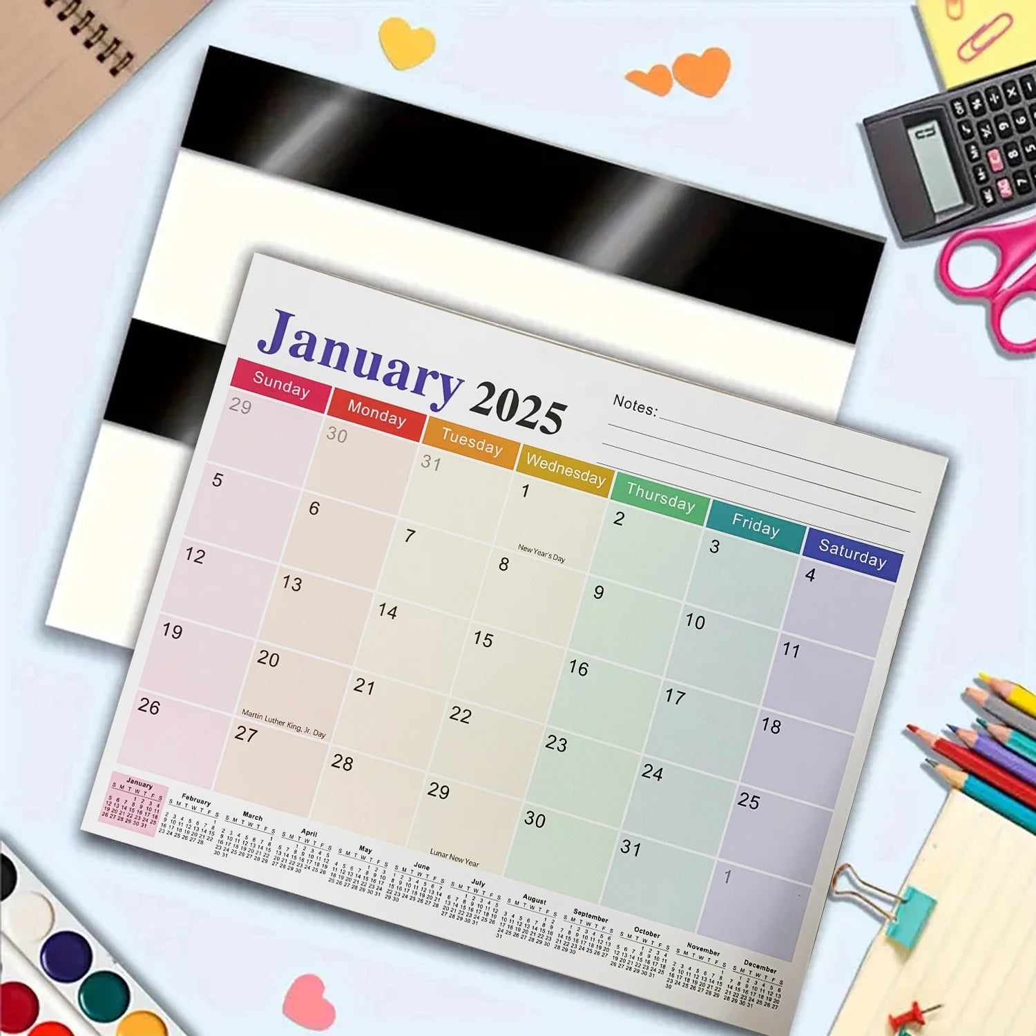 2026 Magnetic Refrigerator Family Calendar 18-Month Fridge Calendar to June 2027 ,Tear-Off Calendar with Thick Paper Oasis Select