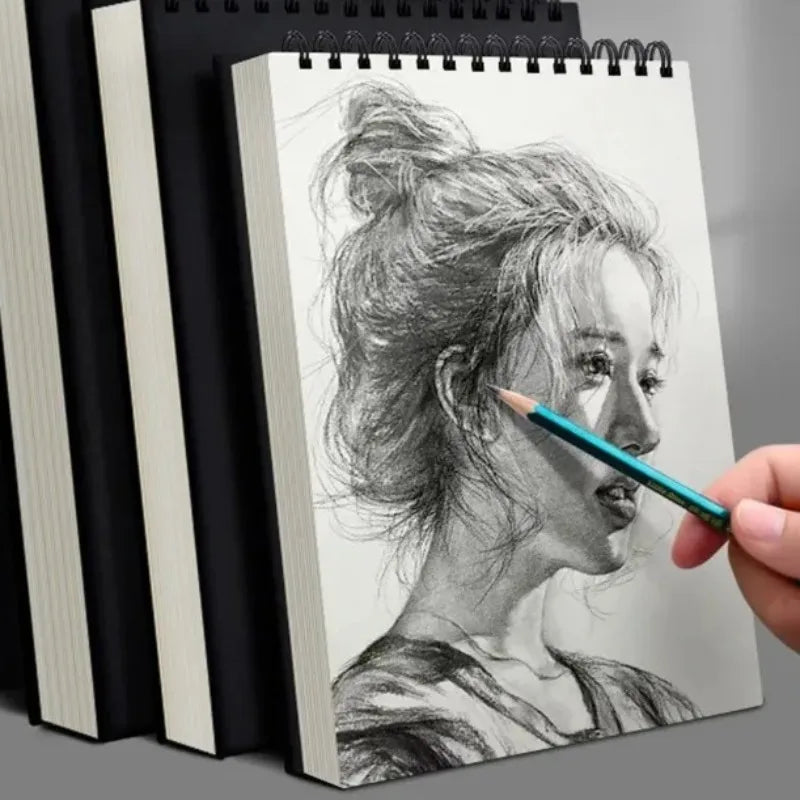 1 Pack 60-Sheets Top Spiral-Bound Sketch Book Acid-Free Art Sketchpad for Artistic Drawing Painting And Writing Oasis Select
