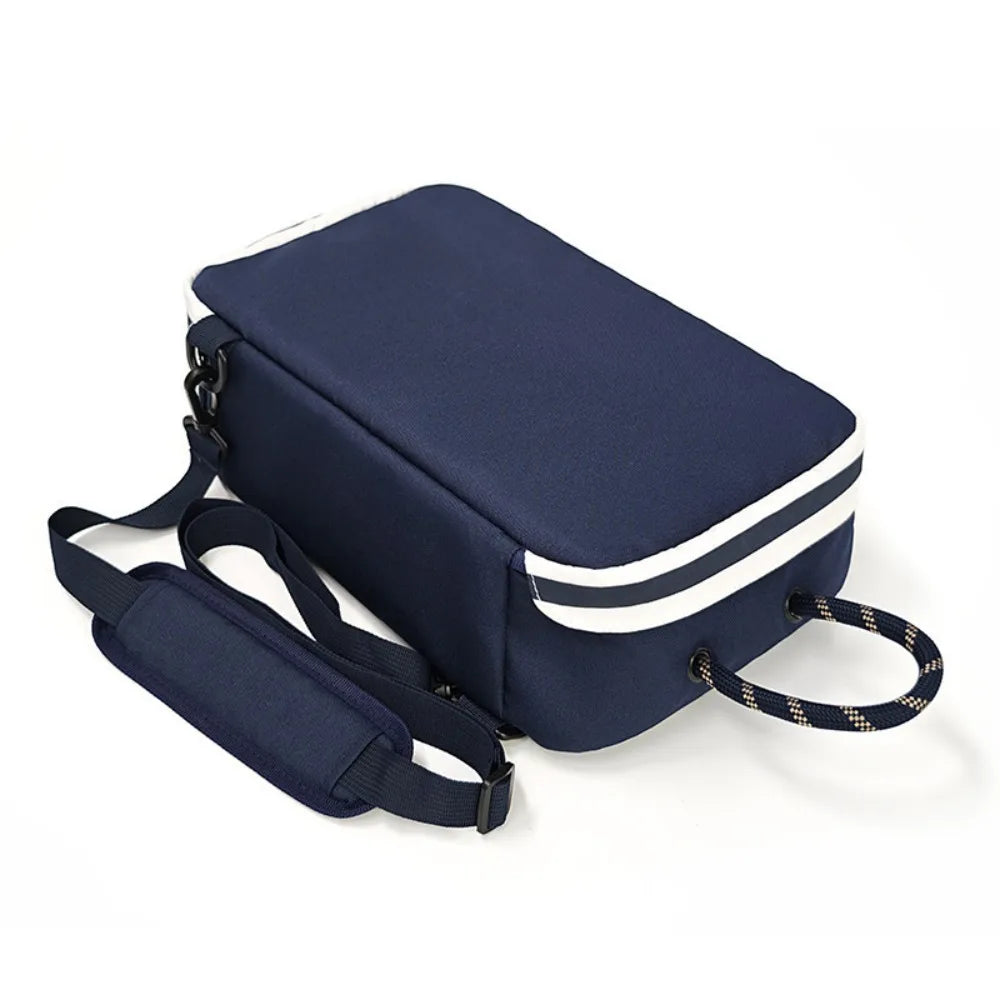 Portable Cuboid Shoe Bag – Breathable Travel Organizer & Shoulder Strap
