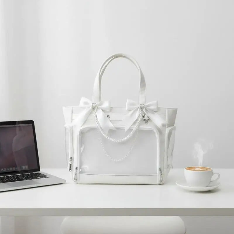 Lolita Pearl Bow Itabag Charm – DIY Bag Pendant & Hair Clip