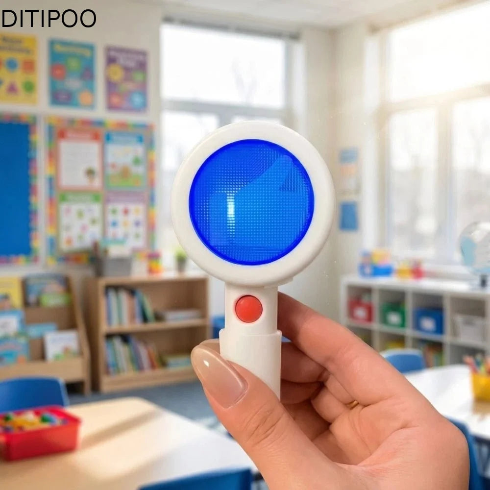 Double-Sided Sound Toy Electronic Voice Response Hand Paddle Toy Mini Capsule Abstract Novelty Tabletop Decor Gift Giving Oasis Select