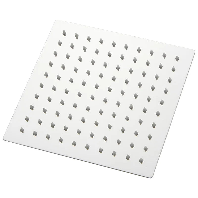 Stainless Steel Square Shower Head High Pressure Water Saving Sprayer Rainfall Waterfall Nozzle For Bathroom Accessories Oasis Select 1PCS