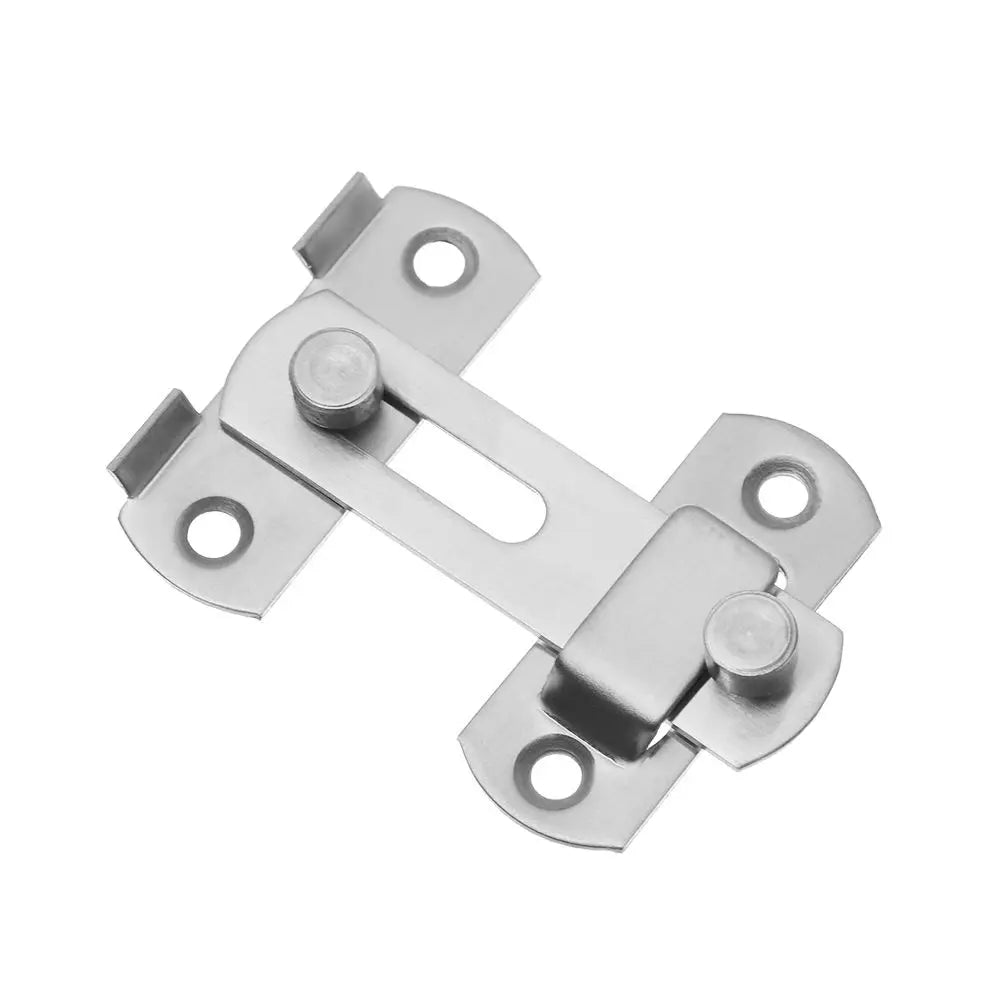 Stainless Steel Straight Lock Buckle Security Hasp Door Bolt Cabinet Catches Window Catch Lock Silent Gate Buckle Padlock Clasp Oasis Select