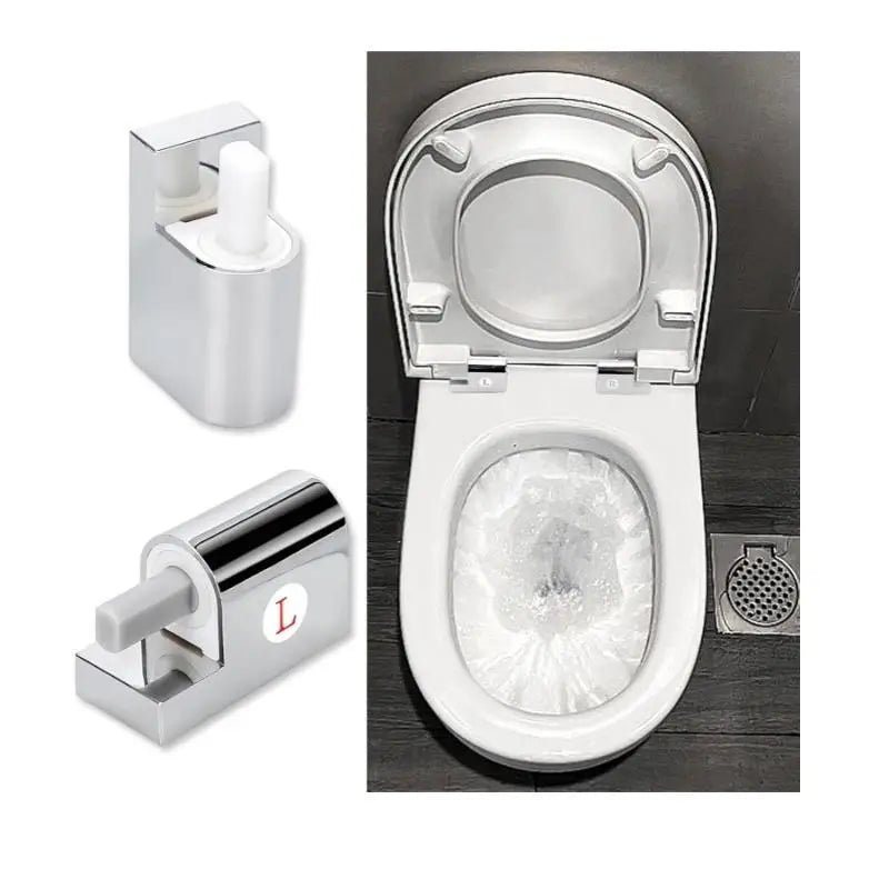 1Set Toilet Soft Close Hinges Seat Hinge Replacement Traditional Contemporary Toilet Lid Hinges Hardware Fixing Connector Parts Oasis Select