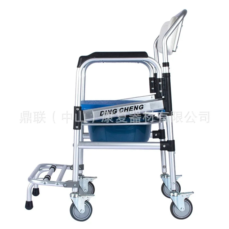 Solid Wheelchair household mobile toilet for the elderly, bath chair for the disabled, non-slip bath chair toilet Oasis Select