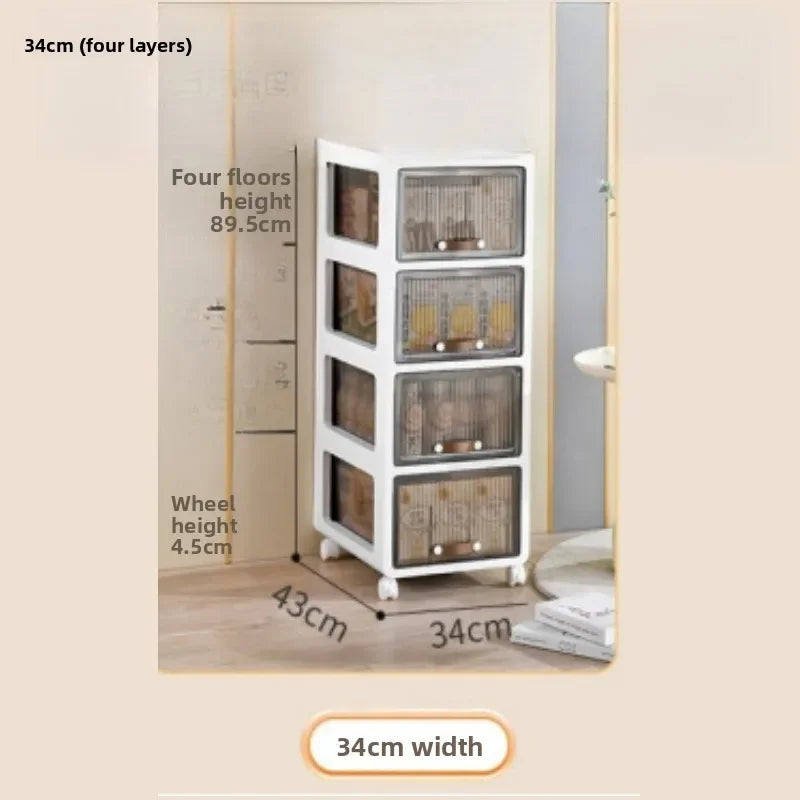 Multi-functional trolley household rack multi-layer removable desk drawer storage cabinet Oasis Select 34cmC