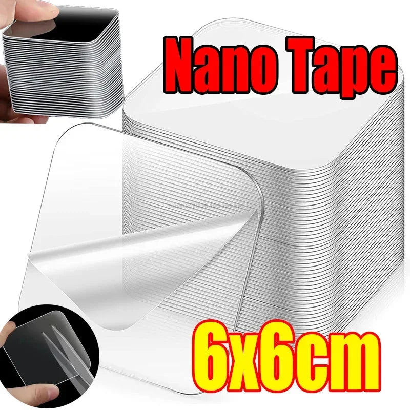 Extra Strong Glue Double Sided Adhesive Tape for Wood Square Wall Stickers Patch for Home Bathroom Seamless Waterproof Tapes Oasis Select