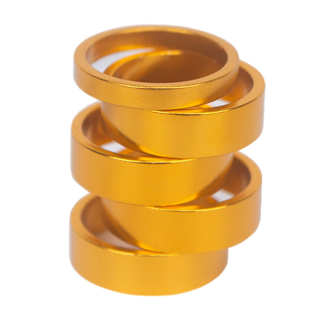 Hot Sale Road Mountain Bikes Parts 2023 New High Quality Fork Spacers Bicycle 4 Colors 5mm/10mm 5mm/1pc+10mm/5pcs Oasis Select Golden