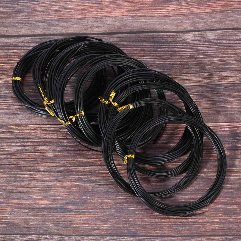 36 Rolls Bonsai Wires Anodized Aluminum Bonsai Training Wire With 3 Sizes (1.0 Mm,1.5 Mm,2.0 Mm),Total 147 Feet (Black) Oasis Select