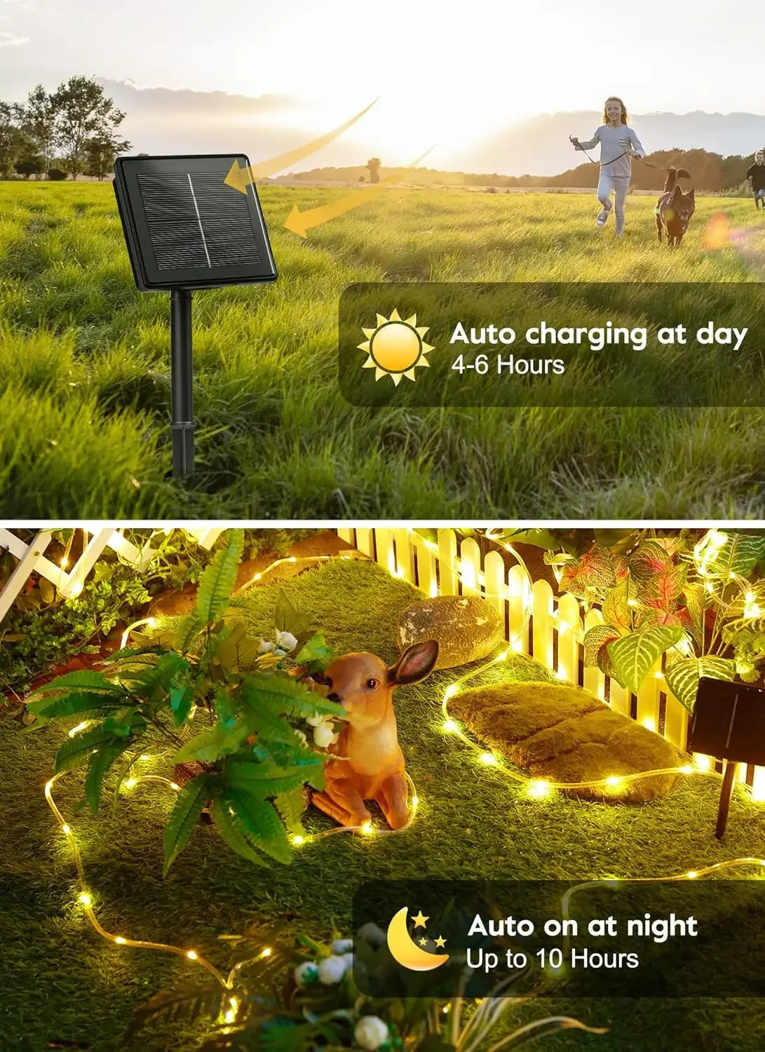 7M/12M LED Solar String Fairy Lights Outdoor Path Garlands Lamp Patio Waterproof Christmas Wedding Garden Street Lights Oasis Select