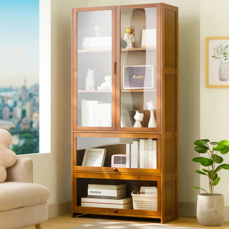 Bookshelf Shelf Floor-to-ceiling bookcase Reading shelf Children's home living room Multi-layer storage Simple storage cabinet Oasis Select