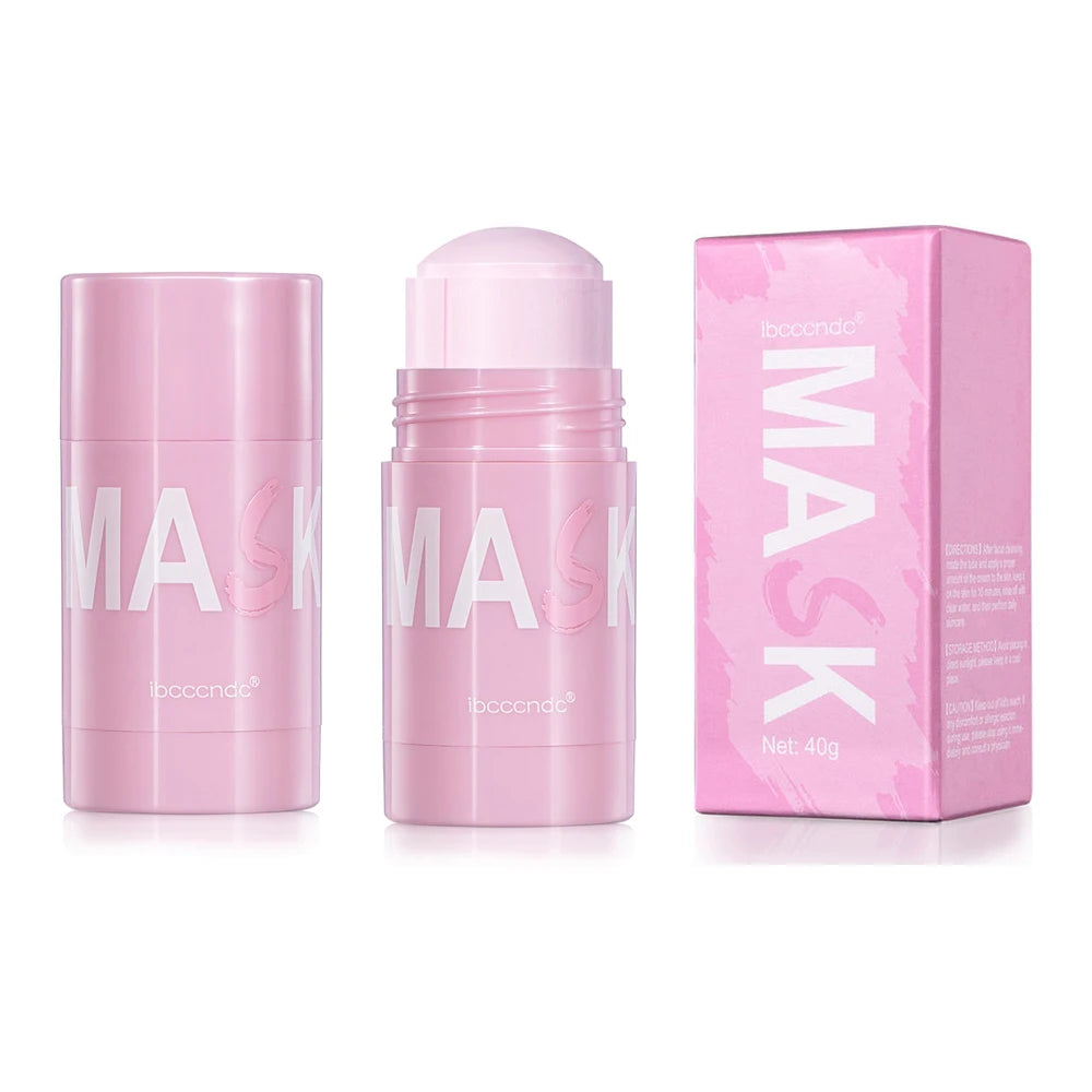 40g Face Clean Mask Green Tea/Rose Extract Cleansing Stick Deep Moisturizing Shrink Pores Blackhead Film Smear Oil Control Mask Oasis Select rose
